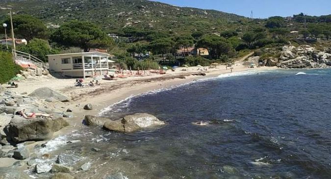 Spiaggia di Seccheto prima degli interventi 